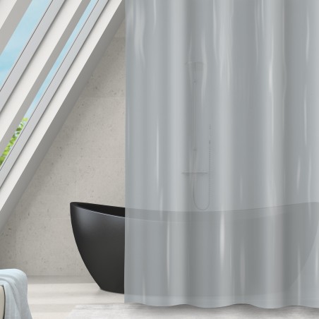 Duschvorhang PEVA ROMANA 180x180cm Grau MSV