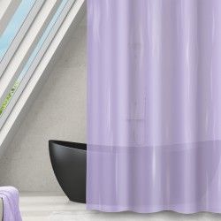 MSV Rideau de douche PEVA ROMANA 180x180cm Lavande
