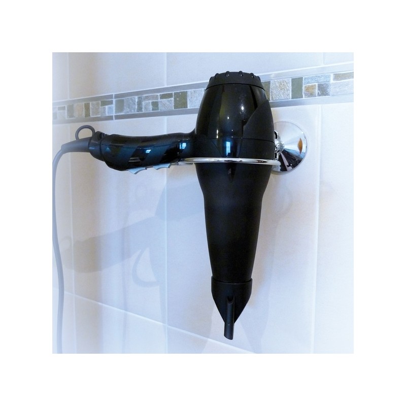 Soporte de pared para secador de pelo con ventosa MSV