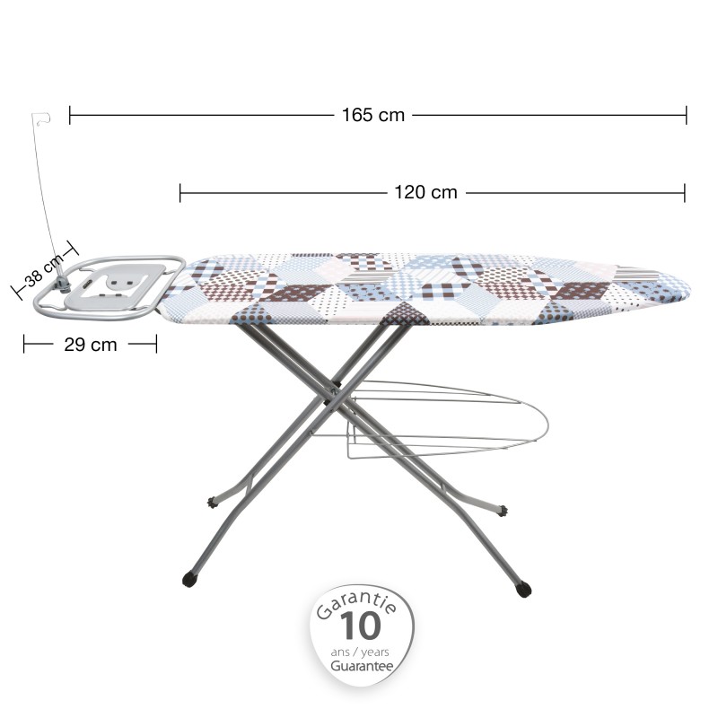 Table à  repasser 165x38x95cm Haute qualité Spécial central vapeur MSV