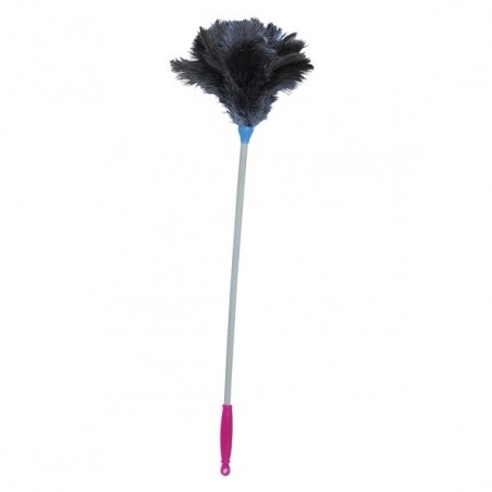Plumeau autruche Manche Bois 70cm MSV