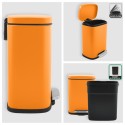 Spirella Badezimmer Treteimer AKIRA Steel 5L Matt Orange