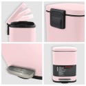 Poubelle à  pédale Acier AKIRA 5L Rose mat Spirella