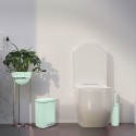 Poubelle à  pédale Acier AKIRA 5L Vert Glacé mat Spirella