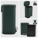 Pedal bin Steel AKIRA 5L Matt Dark Green Spirella
