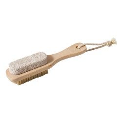 MSV Brosse de bain en bois 2 en 1