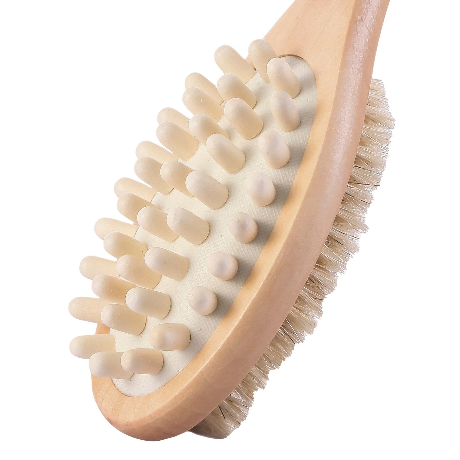 Brosse de bain en bois double face MSV