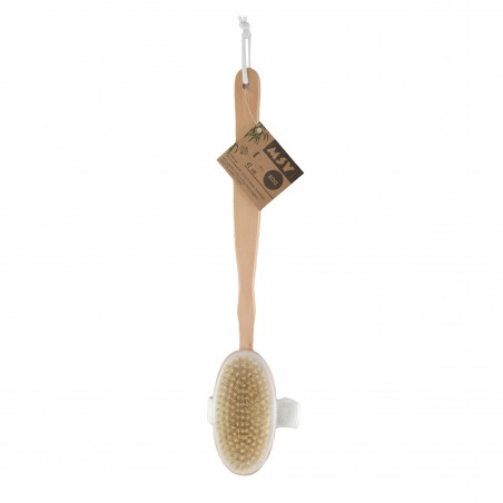 Brosse de bain en bois avec manche détachable MSV
