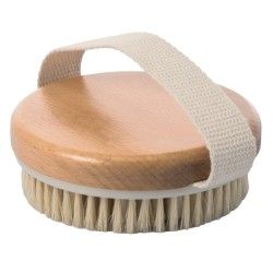 Brosse de massage exfoliante ronde en poils et picots MSV