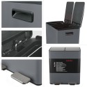 Contenedor de Clasificación Selectiva ALIYA 40L (2x20L) Acero Gris Mate Spirella