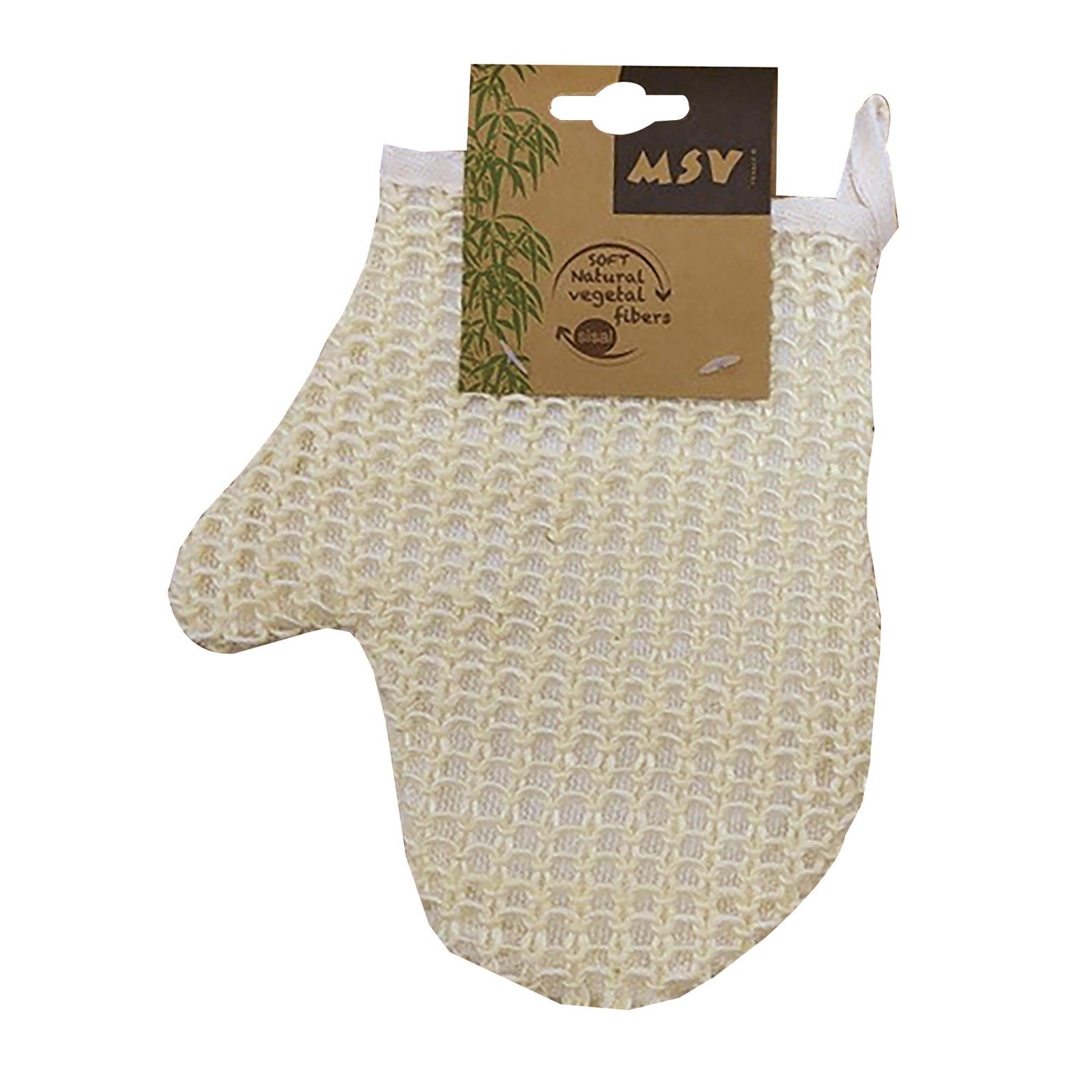 Gant de bain exfoliant en sisal MSV