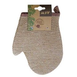 Gant de bain exfoliant en jute MSV