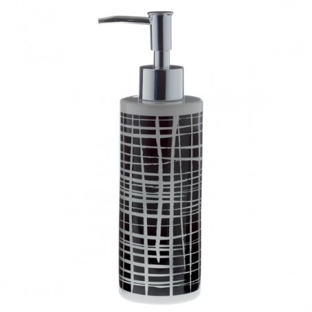 Distributeur de savon Céramique TRAIT Noir & Blanc Spirella