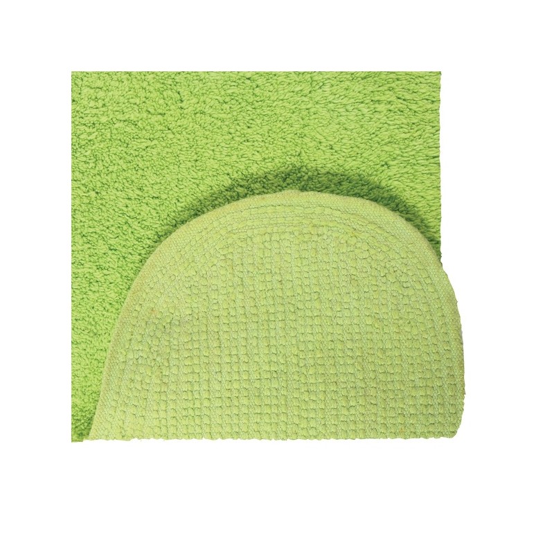 Cotton bath mat CAROLINA 55x55cm Kiwi Green Spirella