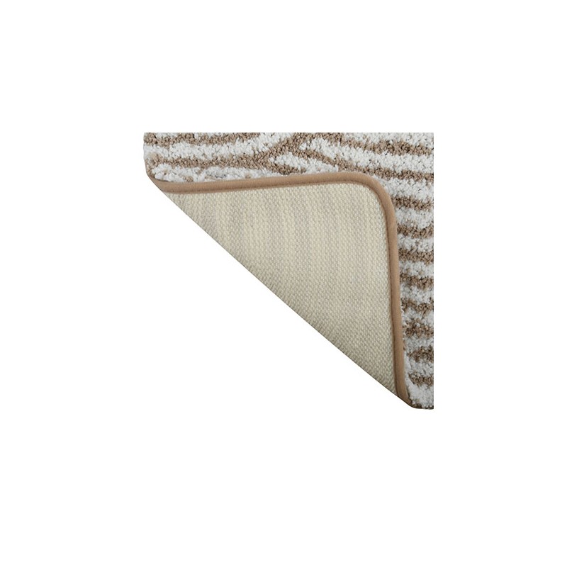 Tappetino da bagno in microfibra 50x80 cm Onda Tortora MSV