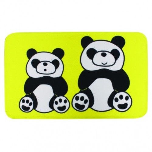 Tapis de bain Microfibre PANDA 45x75cm Jaune MSV