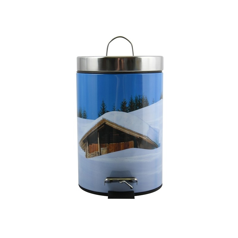 MSV Badezimmer Treteimer Edelstahl 3L Cottage Farbe