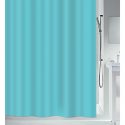 Spirelle Rideau de douche Polyester ATLAS 180x200cm Bleu turquoise Spirella