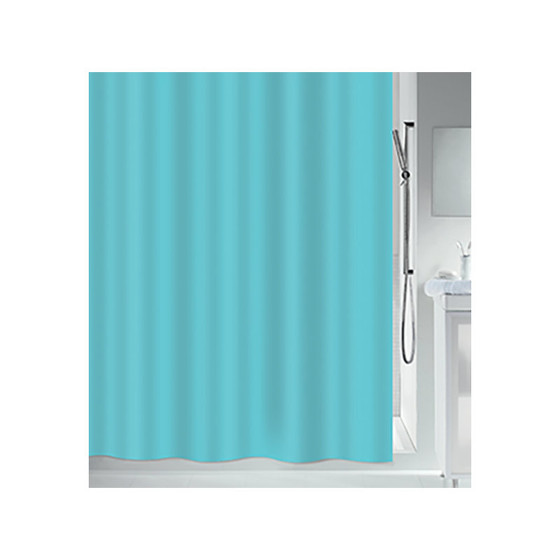 spirella Spirelle Rideau de douche Polyester ATLAS 180x200cm Bleu turquoise Spirella