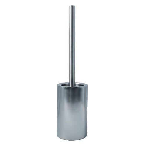 Escobillero con soporte cerámico TUBE-matT Plata mate Spirella