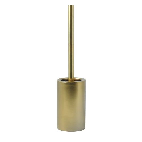 Escobillero con soporte cerámico TUBE-matT Oro mate Spirella