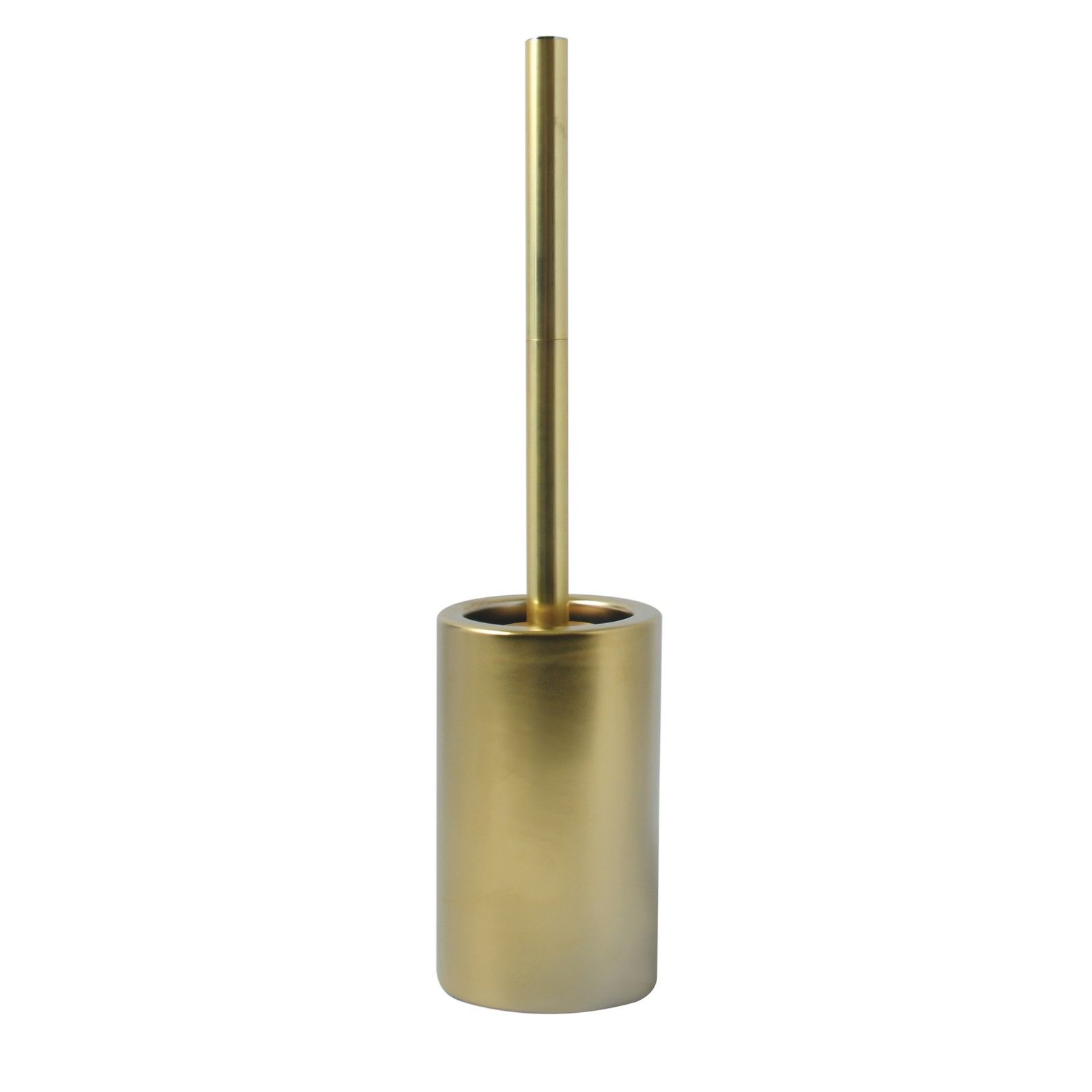 Brosse wc avec support Céramique TUBE-MATT Or mat Spirella