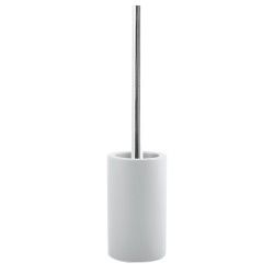 Toilet brush with ceramic holder TUBE-matT Matt white Spirella