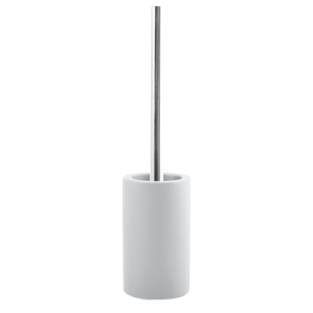 Escobillero con soporte cerámico TUBE-matT Blanco mate Spirella