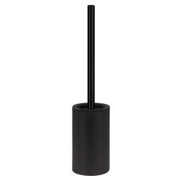 Toilet brush with ceramic holder TUBE-matT Matt black Spirella