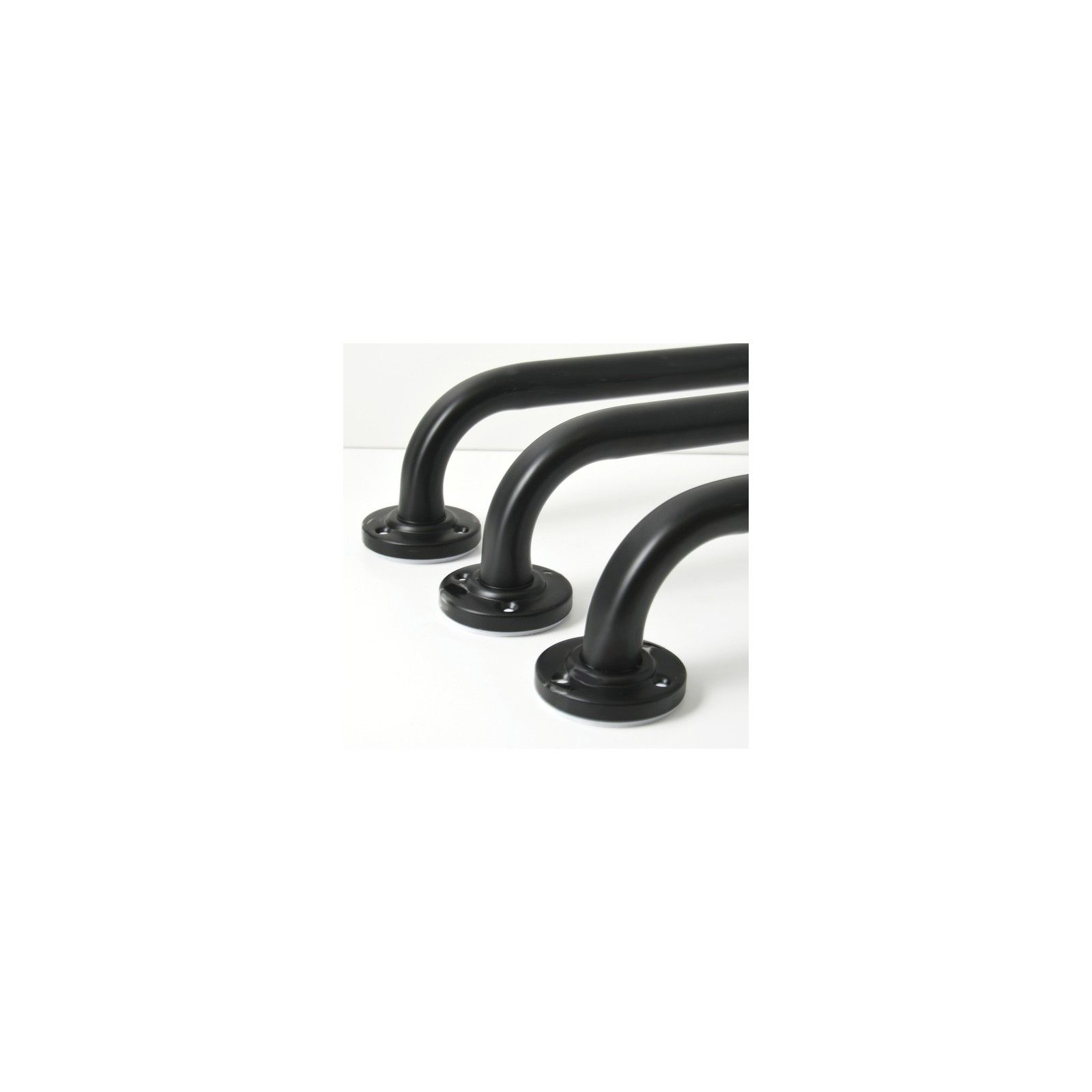 Barra de apoyo Acero 60cm Negro mate MSV