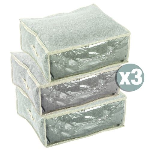 MSV Pack of 3 Non-Woven Ventilated Multi-Purpose Covers Gray