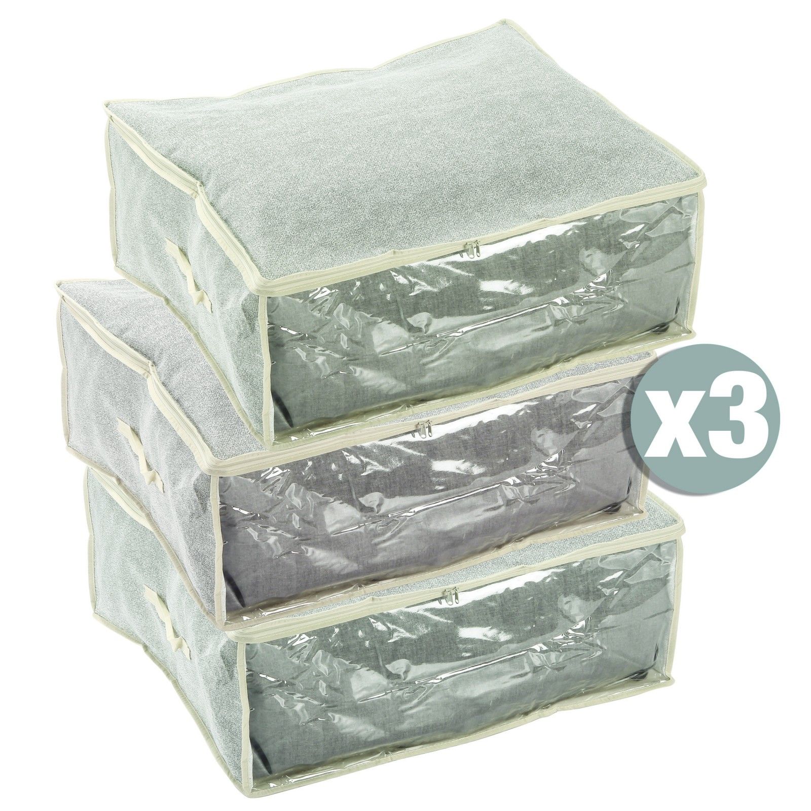 Lot de 3 housses pour couette MSV