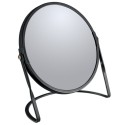 Magnifying mirror on stand Steel AKIRA Matt black Spirella
