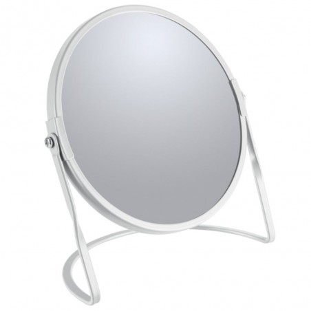 Magnifying mirror on base Steel AKIRA Matt white Spirella