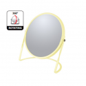 Miroir grossissant sur pied Acier AKIRA Jaune mat Spirella