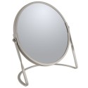 Magnifying mirror on base Steel AKIRA Matte Taupe Spirella