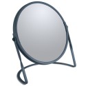 Magnifying mirror on stand Steel AKIRA Matte Petrol Spirella