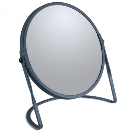 Magnifying mirror on stand Steel AKIRA Matte Petrol Spirella