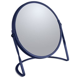 Spirella Miroir grossissant sur pied Acier AKIRA Bleu Mat