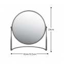 Miroir grossissant sur pied Acier AKIRA Gris mat Spirella