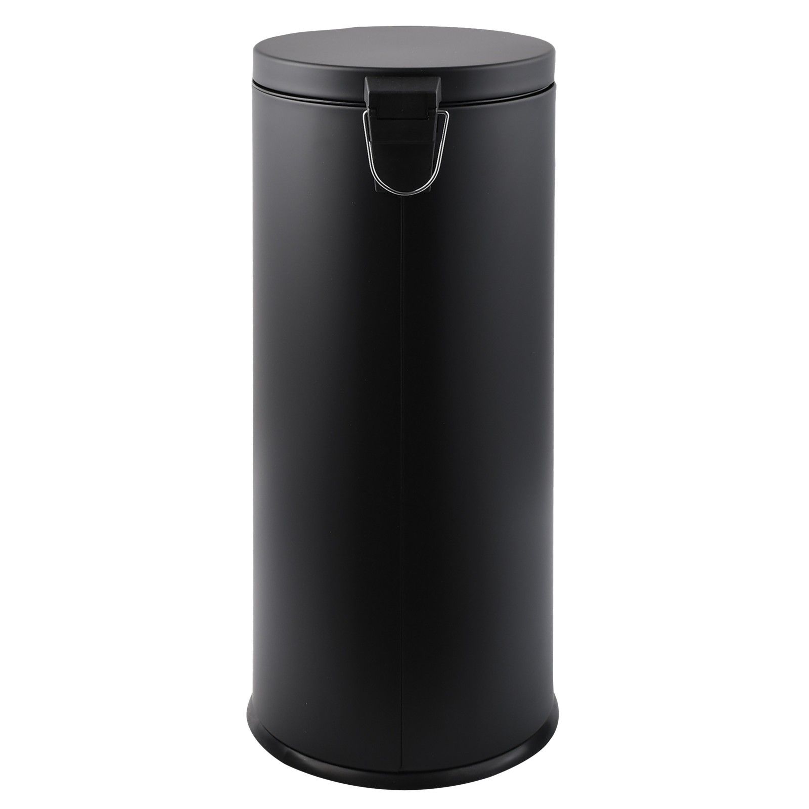Inox Küchen-Tretabfalleimer 30L Mattschwarz MSV