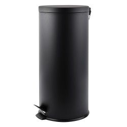 kitchen pedal bin 30L Matt Black MSV
