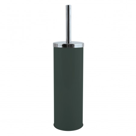 Scopino per WC con supporto in acciaio inox e acciaio verde scuro MSV
