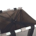 Panier à  linge 2 compartiments DARK LIGHT (2x40L) Taupe MSV