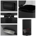 Papelera de cocina con pedal de gran capacidad Acero AKIRA 50L Negro mate Spirella