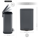poubelle de cuisine 30L