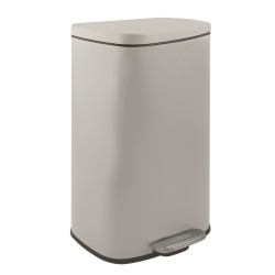 Pattumiera da cucina a pedale in acciaio AKIRA 30L Tortora opaco Spirella