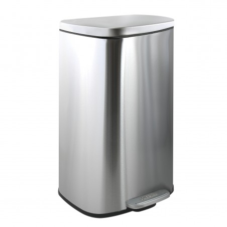 Papelera de Cocina con Pedal de Acero Inoxidable 30L Metalizado AKIRA Spirella