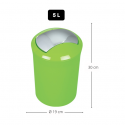 Poubelle à  bascule PS SYDNEY 5L Vert Kiwi Spirella