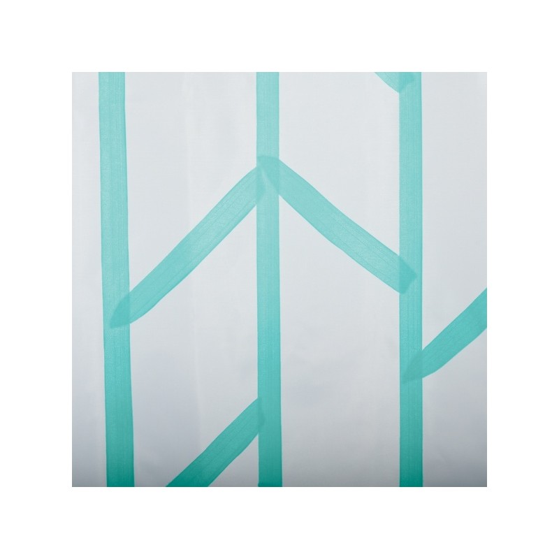 Cortina de ducha Poliéster ÁRBOL 180x200cm CALIDAD PREMIUM Azul Turquesa - Anillas incluidas MSV